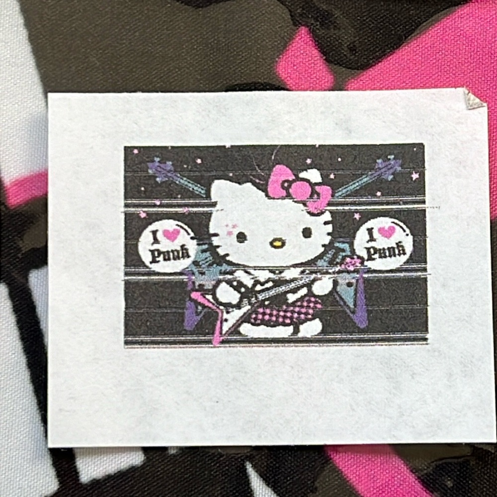 Hello Kitty flag/banner new in package. "I love Punk"